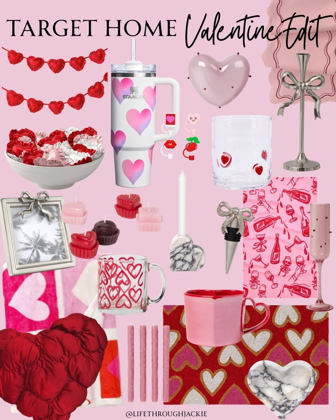 Valentine Home Finds at Target❤️
Icon Heart Glass, Heart Mugs, Valentine Tea Lights & Heart Taper Candles, Stanley Tumbler, Heart Pillow & Blanket, Bow Picture Frame


#LTKOver40 #LTKHome #LTKFindsUnder50