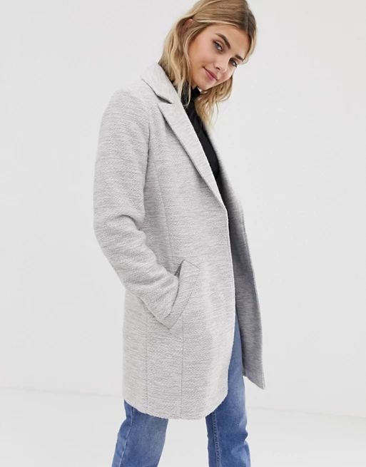 ASOS DESIGN textured slim coat | ASOS US