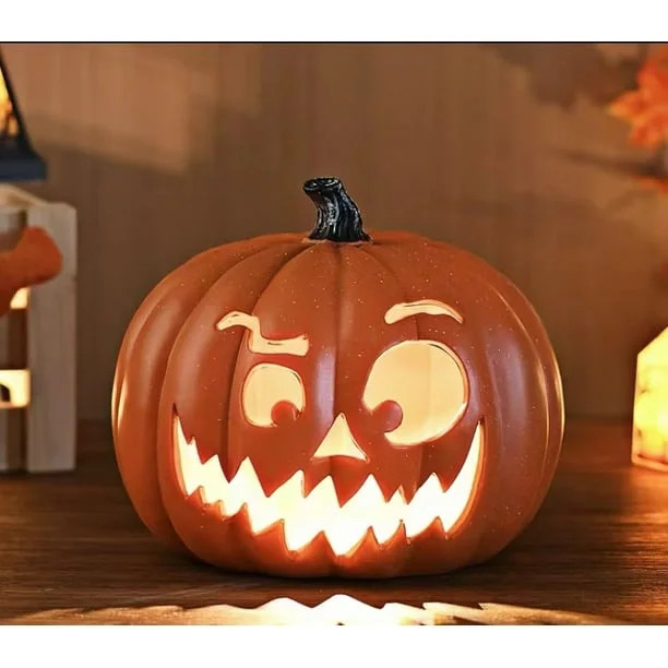 Halloween Decorations Clearance! Halloween LED Light Up Pumpkins Fall Decorations, 9.44" x 7.87" ... | Walmart (US)