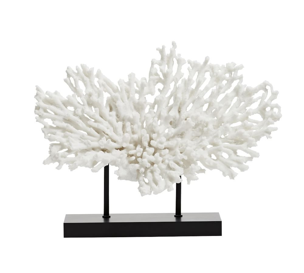 Faux Coral on Black Stand | Pottery Barn (US)