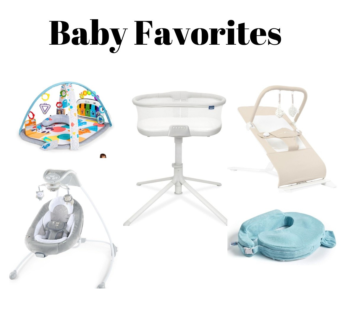 Baby must haves bassinet, nursing pillow, swing, bouncer and play gym

#LTKKids #LTKU #LTKBaby