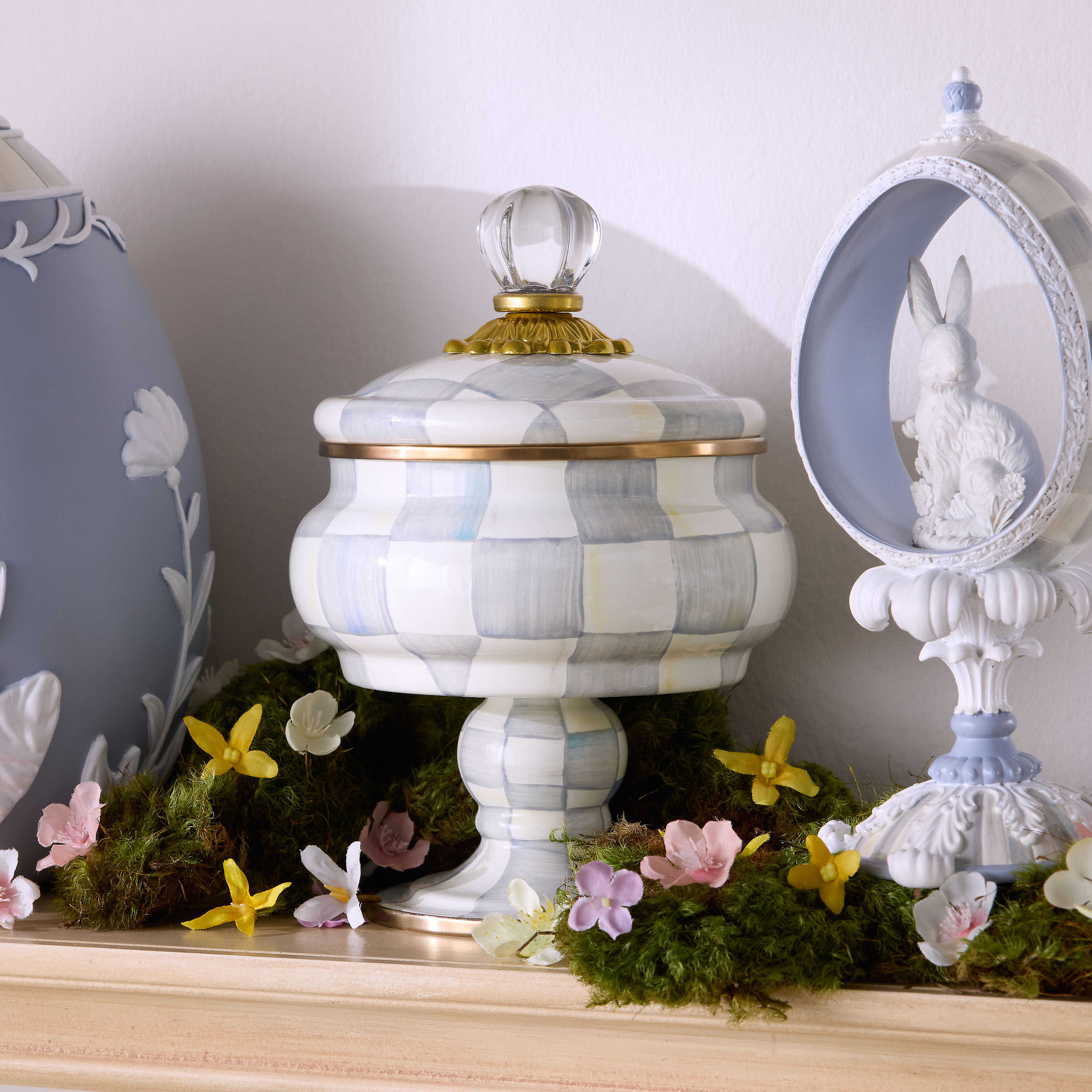 Sterling Check Curiosity Pot | MacKenzie-Childs