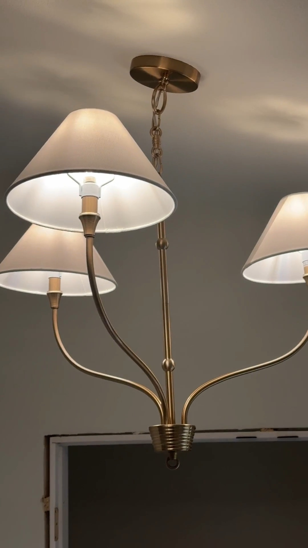 The perfect entry chandelier light for some sophosticated drama ✨ compatible with sloped ceilings and just the cutest addition to our home! This one is 23” wide. Larger size linked as well!

#LTKHome #LTKdayinmylife