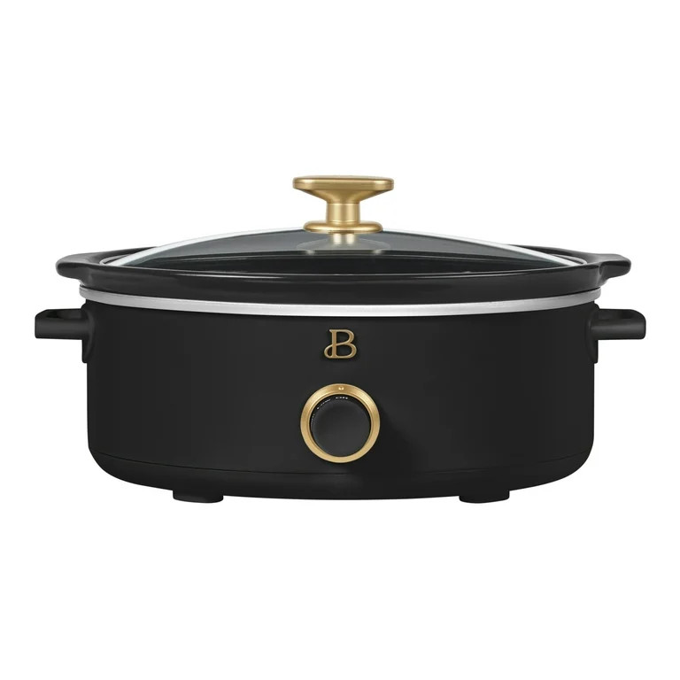 Beautiful 2.5 Qt Dip and Serve Manual Slow Cooker, Black Sesame by Drew Barrymore | Walmart (US)