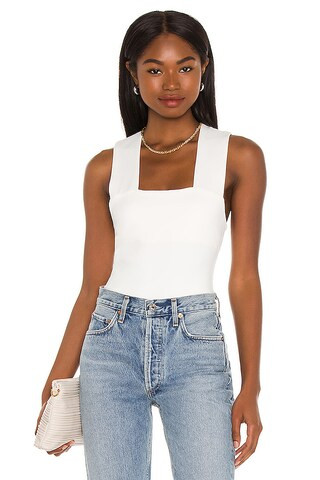 Free People She's So Sleek Bodysuit in Ecru from Revolve.com | Revolve Clothing (Global)