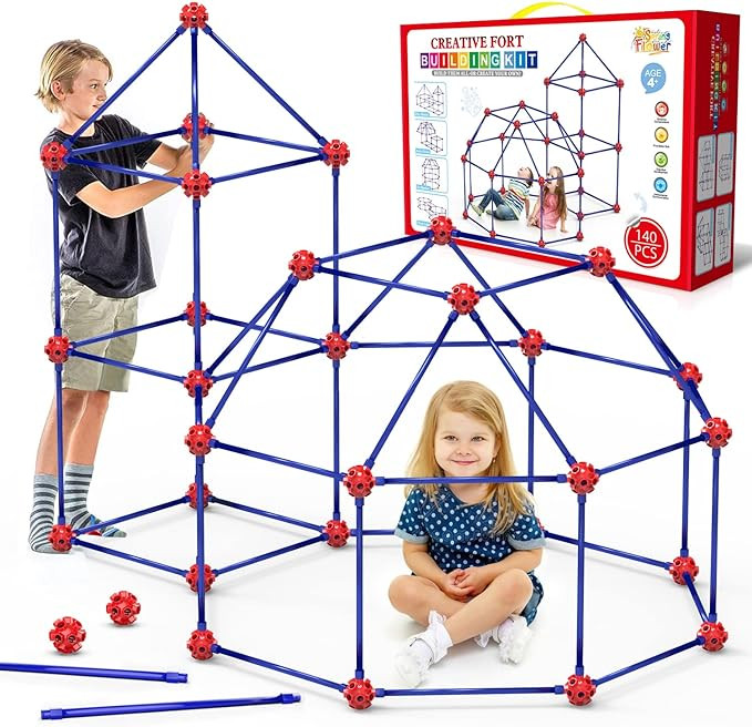 Fort Building Kit for Kids,STEM Construction Toys, Christmas & Birthday Gift for 4 5 6 7 8 9 10 1... | Amazon (US)