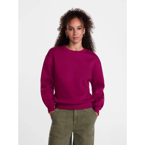 Scenario Women's and Women's Plus Crewneck Sweatshirt, Sizes XS-4X | Walmart (US)