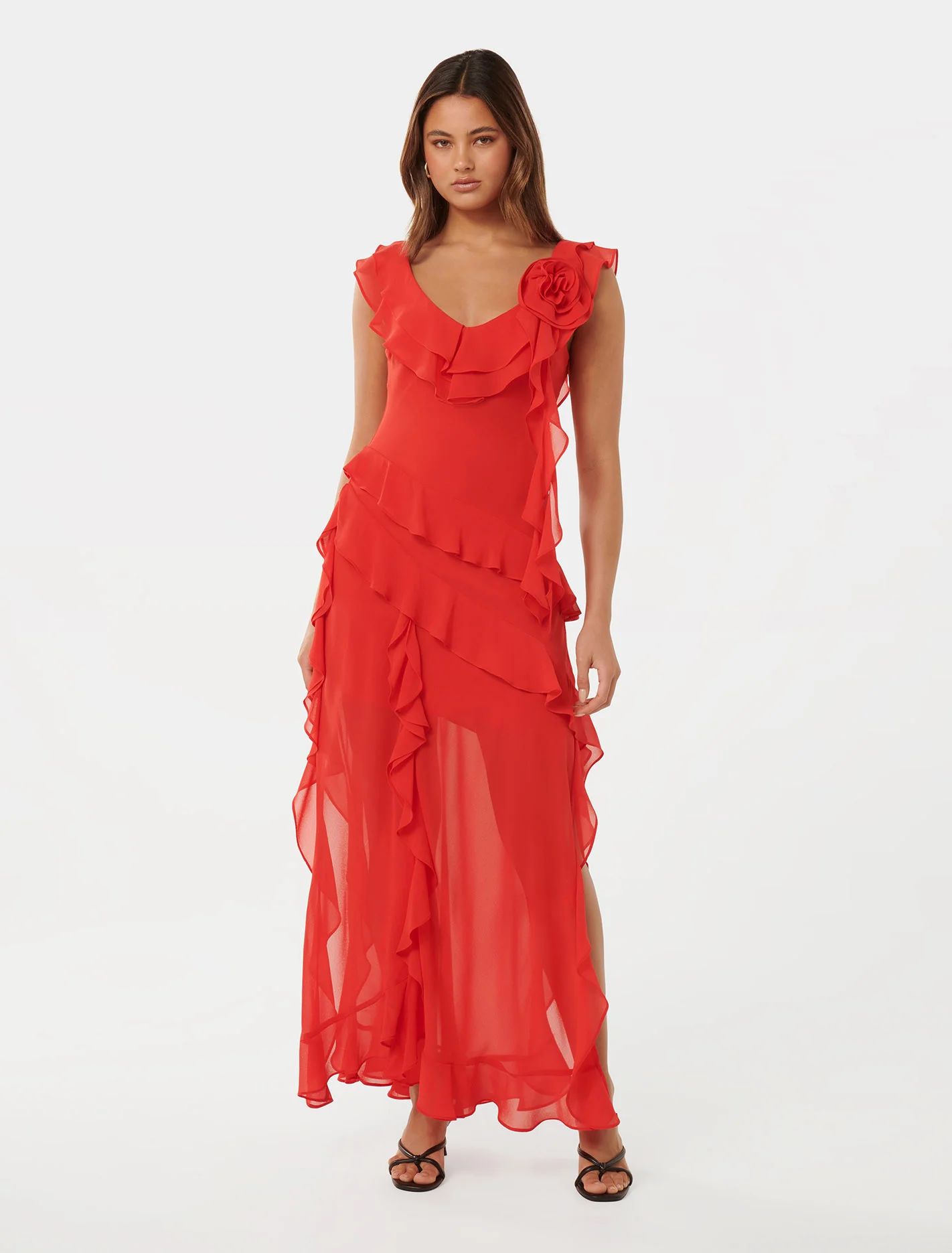 Olivia Ruffle Dress | Ever New (CA)