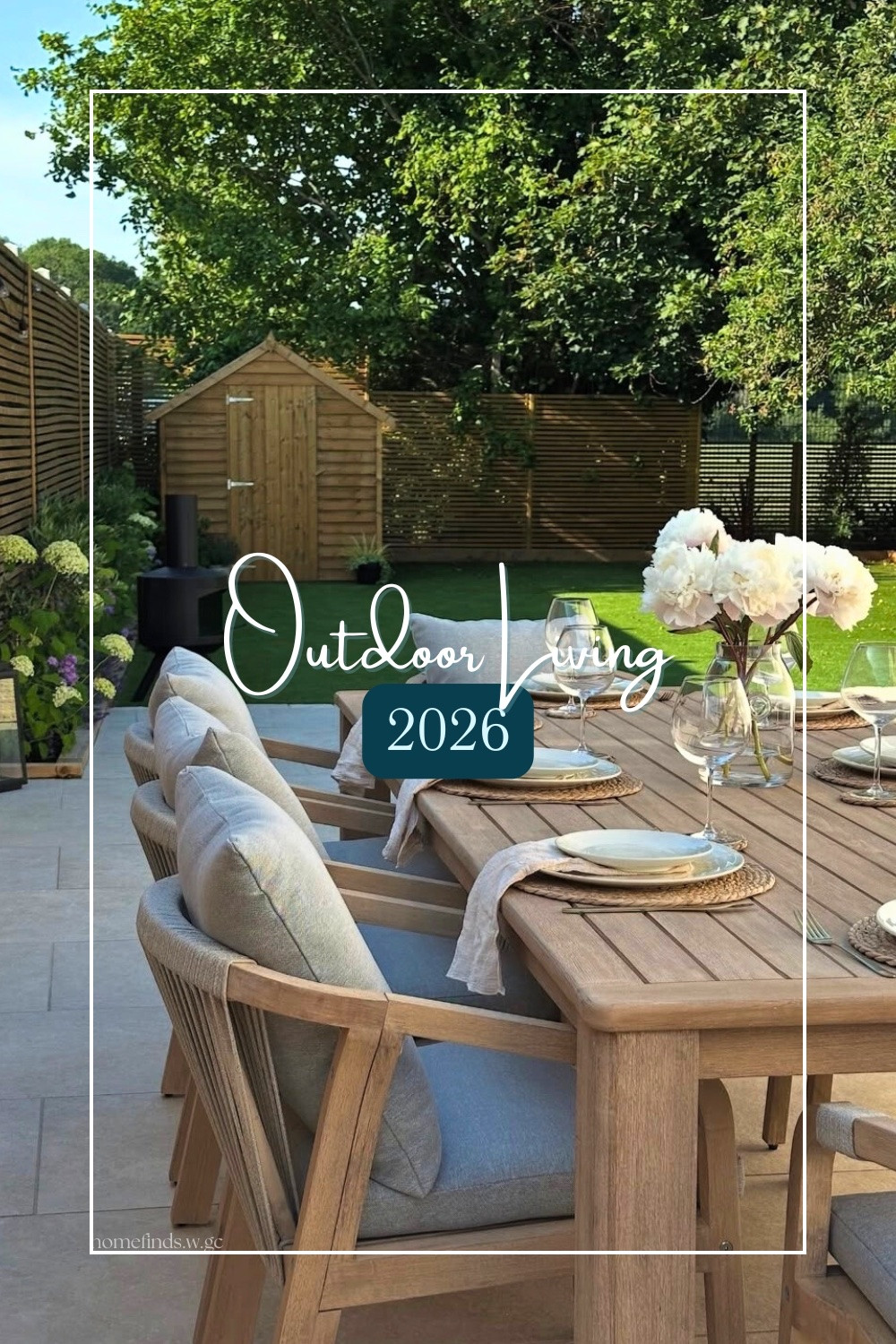 Elegant backyard dining with natural wood furniture, soft neutral cushions, and fresh florals 🌿✨ A timeless outdoor table setting perfect for summer hosting and relaxed evenings.

#OutdoorDining #BackyardInspo #OutdoorLiving #GardenDining #PatioStyle #SummerEntertaining #NeutralOutdoor #BackyardDecor #OutdoorHosting #LTKhome

#LTKSeasonal #LTKHome #LTKSpringSale
