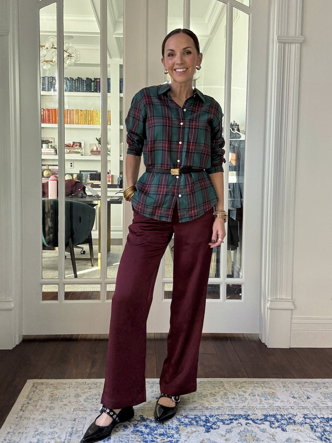 Elevated Christmas plaid 
Top & Pants- @target 

#LTKHoliday #LTKootd