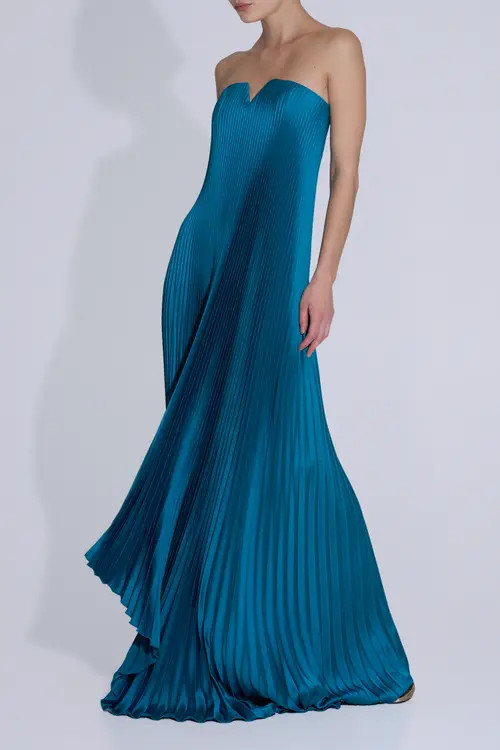 L'IDÉE WOMAN Black tie Gown in Jewel at Nordstrom, Size X-Small | Nordstrom