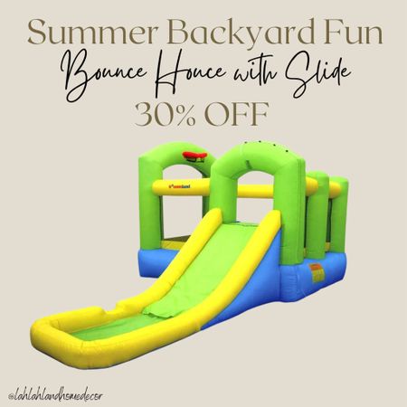 This Bounce house with water slide is such a Great budget friendly investment that your kid(s) will enjoy for many years through the summer seasons! 😀 summer backyard activities and games for kids! @wayfair #wayfairfind 

#LTKKids #LTKGiftGuide #LTKSaleAlert