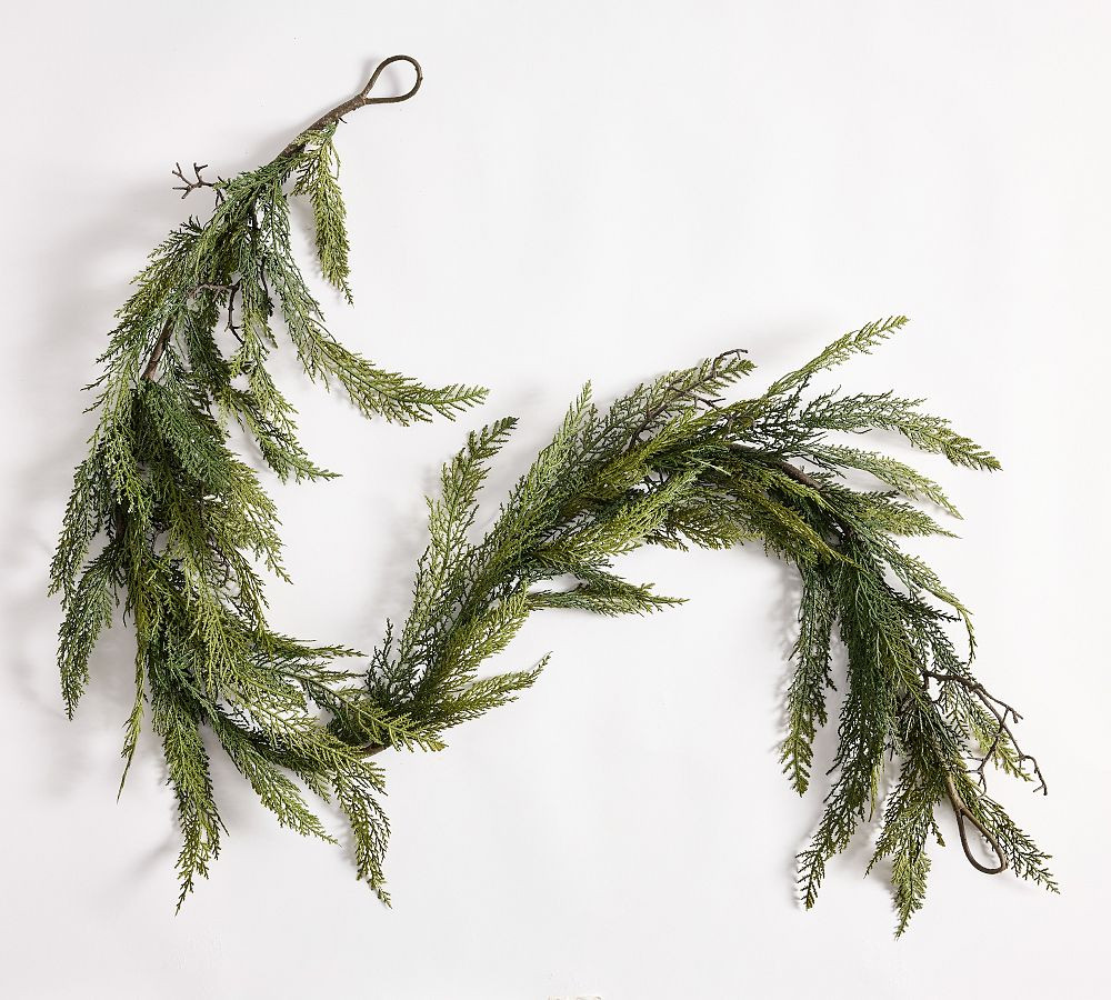 Faux Deluxe Cedar Garland | Pottery Barn (US)
