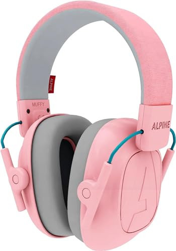Alpine Muffy Kids - Hearing Protection - CE & ANSI Certified - Adjustable for Ages 3-16 years - Noise Cancelling Headphones - 25dB Sound Reduction Ideal for Protection and Concentration Aid - Pink | Amazon (US)