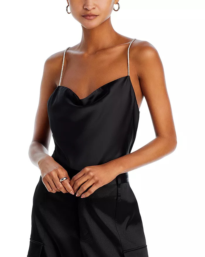 Rhinestone Strap Cowl Neck Tank - 100% Exclusive | Bloomingdale's (US)
