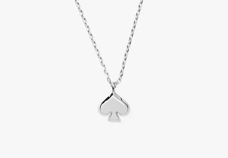 Kate Spade Everyday Spade Metal Mini Pendant, Silver | Kate Spade Outlet