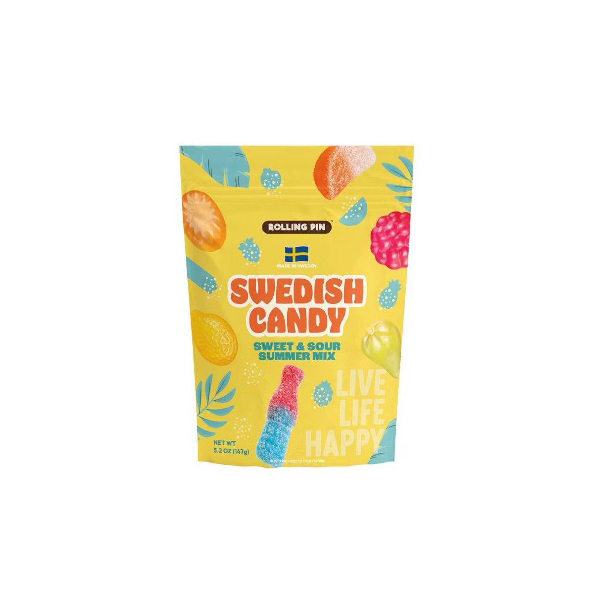 Rolling Pin Sweet & Sour Summer Mix Gummy Swedish Candy - 5.2oz | Target