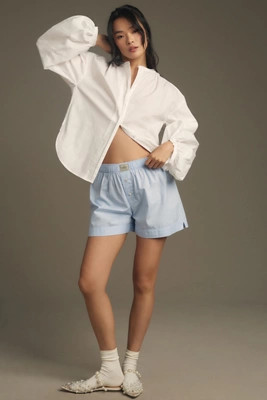 English Factory Puff-Sleeve Buttondown | Anthropologie (US)