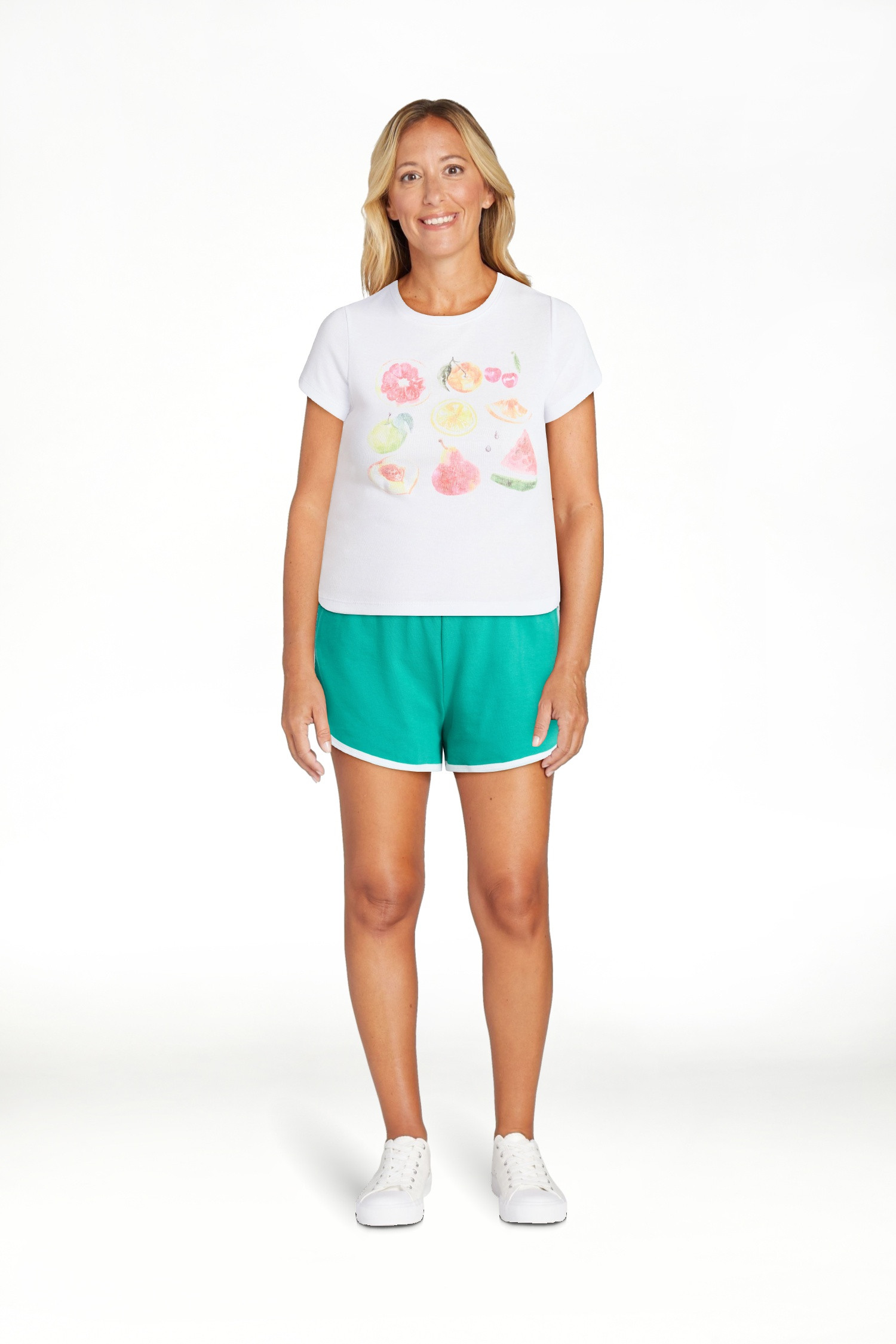 No Boundaries Ribbed Cotton Graphic Baby Tee with Short Sleeves, Women's XXS-XXL | Walmart (US)