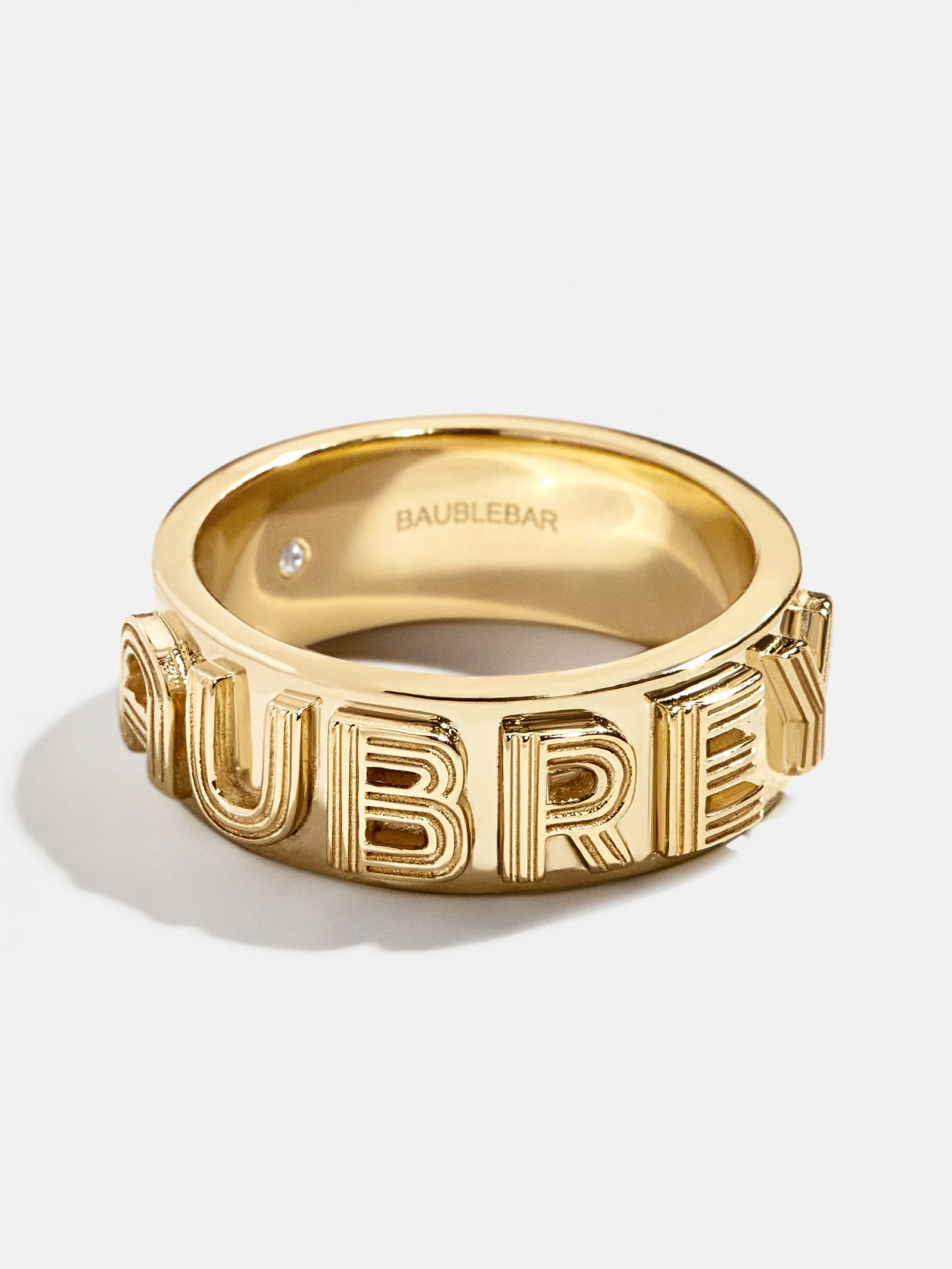 Retro 18K Gold Custom Ring - 18K Gold | BaubleBar