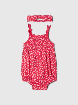 Baby Smocked Bubble Shorty Set | Gap (US)