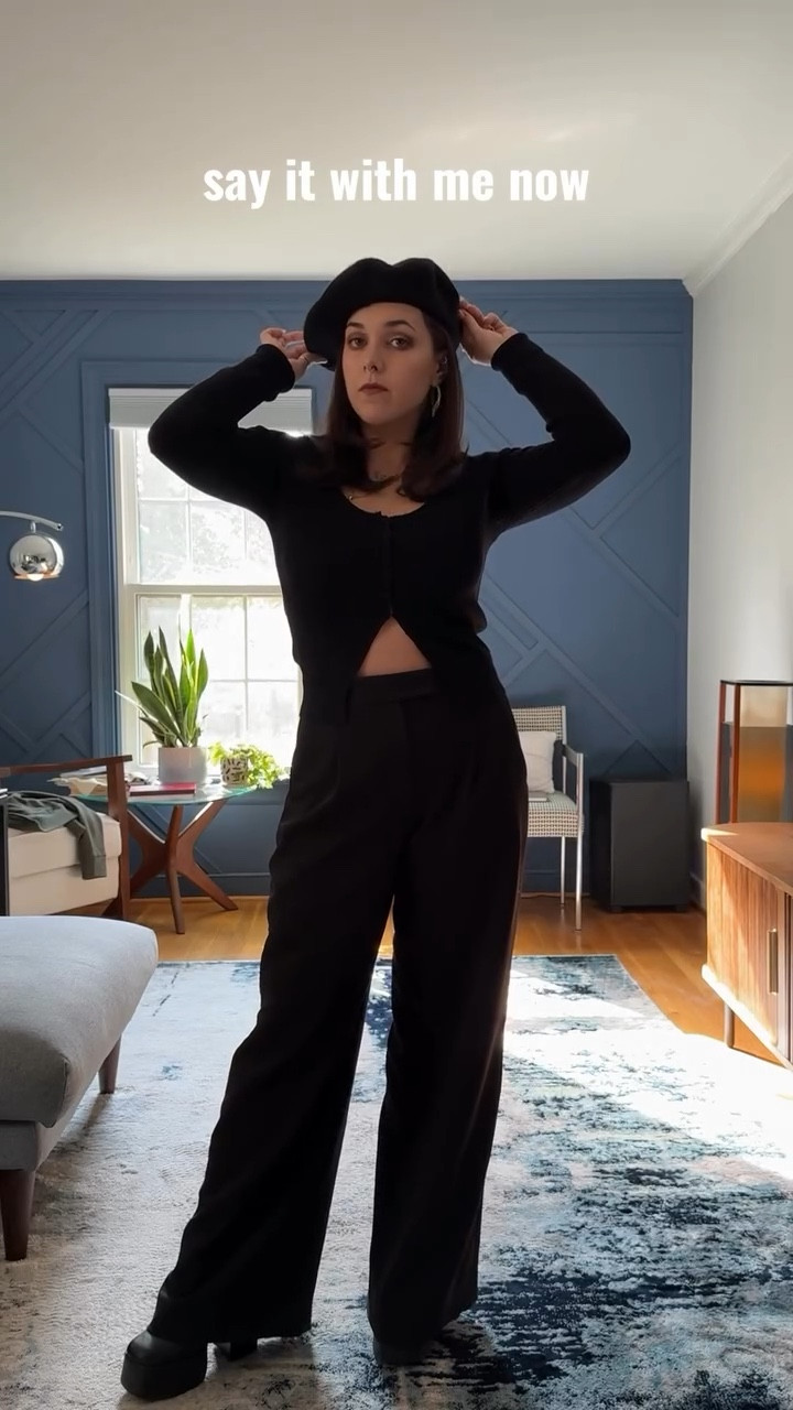 Just a girl getting dressed to fight the patriarchy, in all black of course  

#LTKootd #LTKPetite