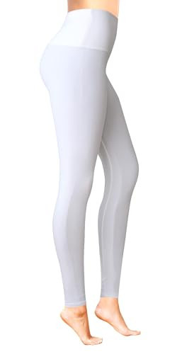 COMFY FOREVER White Leggings for Women, Gym & Workout Leggings for Women, Leggings for Girls, High Waist Leggings Without Pocket, Compression Leggings Tummy Control, Athletic Leggings for Women (XXL) | Amazon (US)