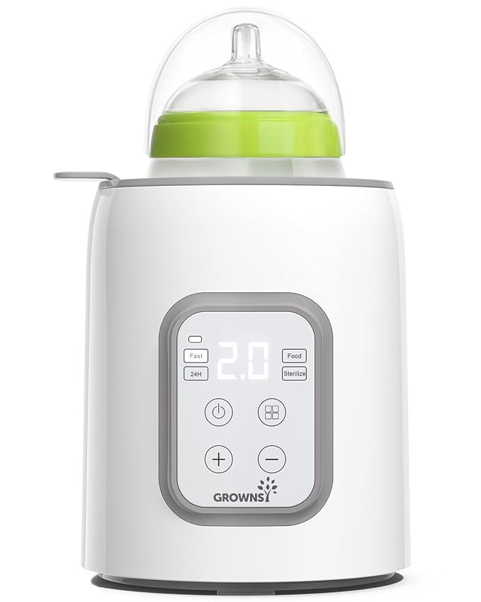 Bottle Warmer, GROWNSY 8-in-1 Fast Baby Milk Warmer with Timer for Breastmilk or Formula, Accurat... | Amazon (US)
