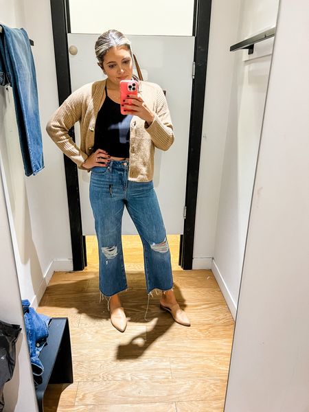 Express jeans try on! All jeans only $45!! I’m wearing a size 6 in these midrise ankle leg kick flare jeans. Fit tts. 

#LTKunder50 #LTKsalealert