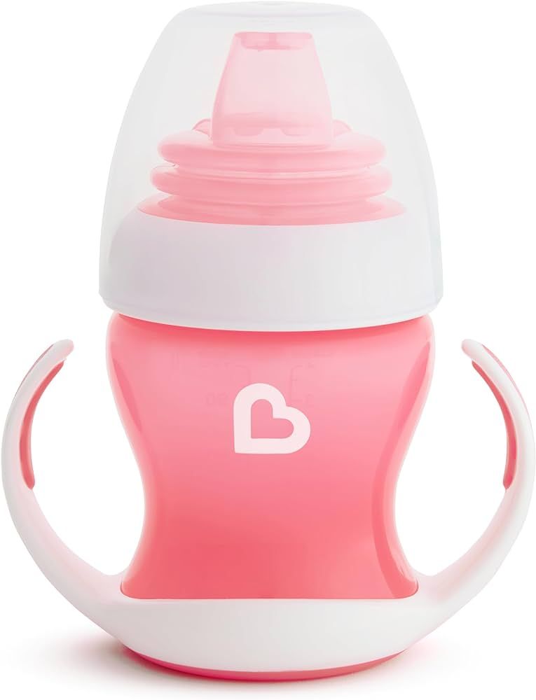 Munchkin® Gentle™ Transition Sippy Trainer Cup, 4 Ounce, Pink | Amazon (US)