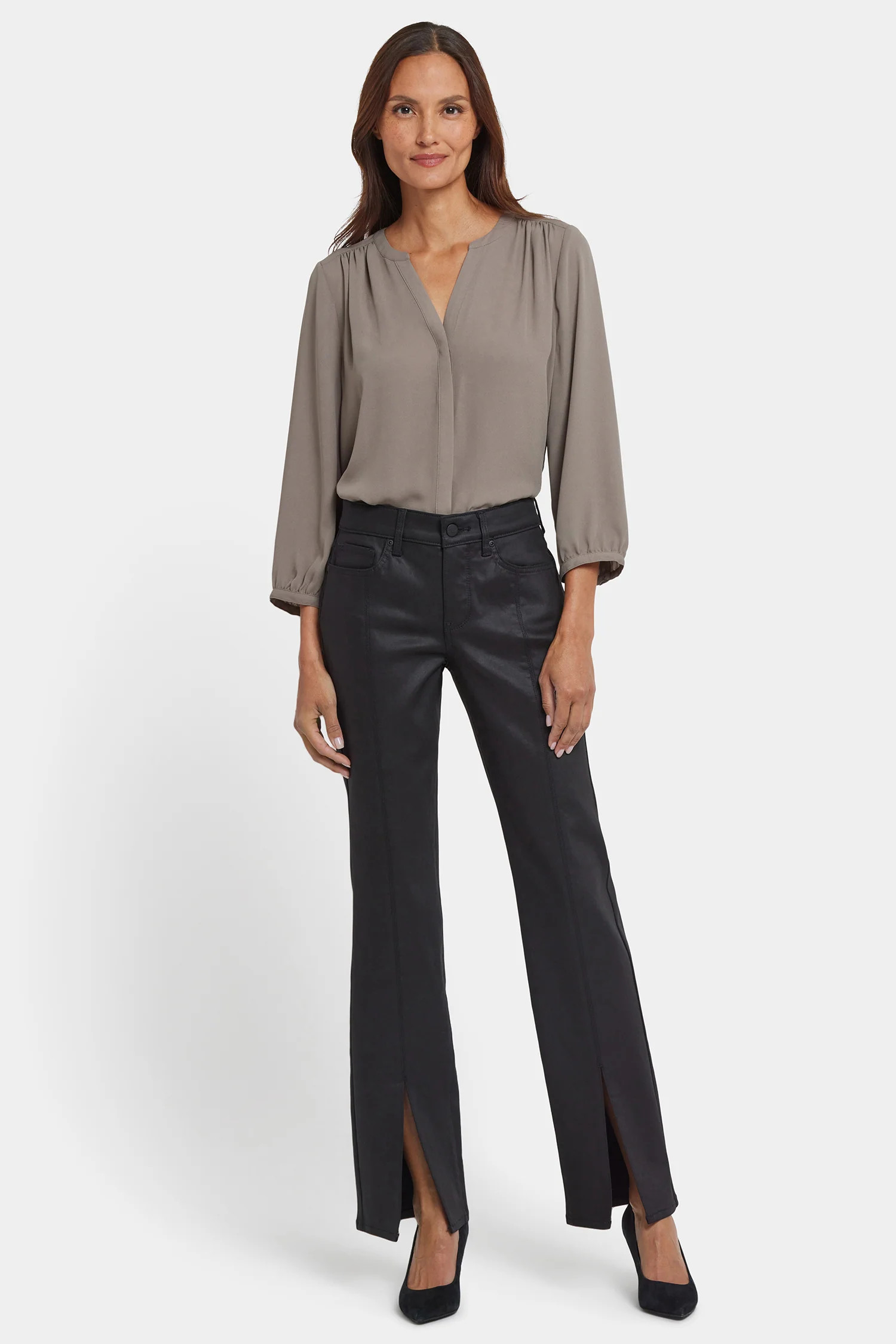 Coated Marilyn Straight Jeans | NYDJ