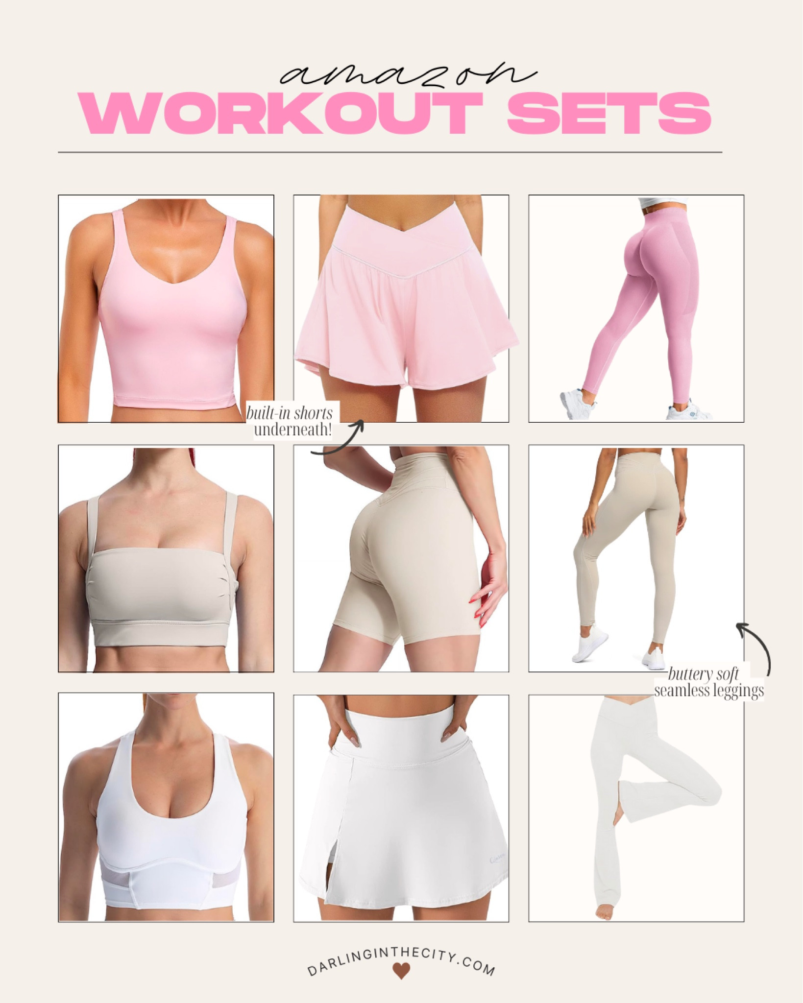 Amazon workout set favs 🤍 lululemon & alo yoga dupes!

#LTKFitness #LTKU #LTKunder50