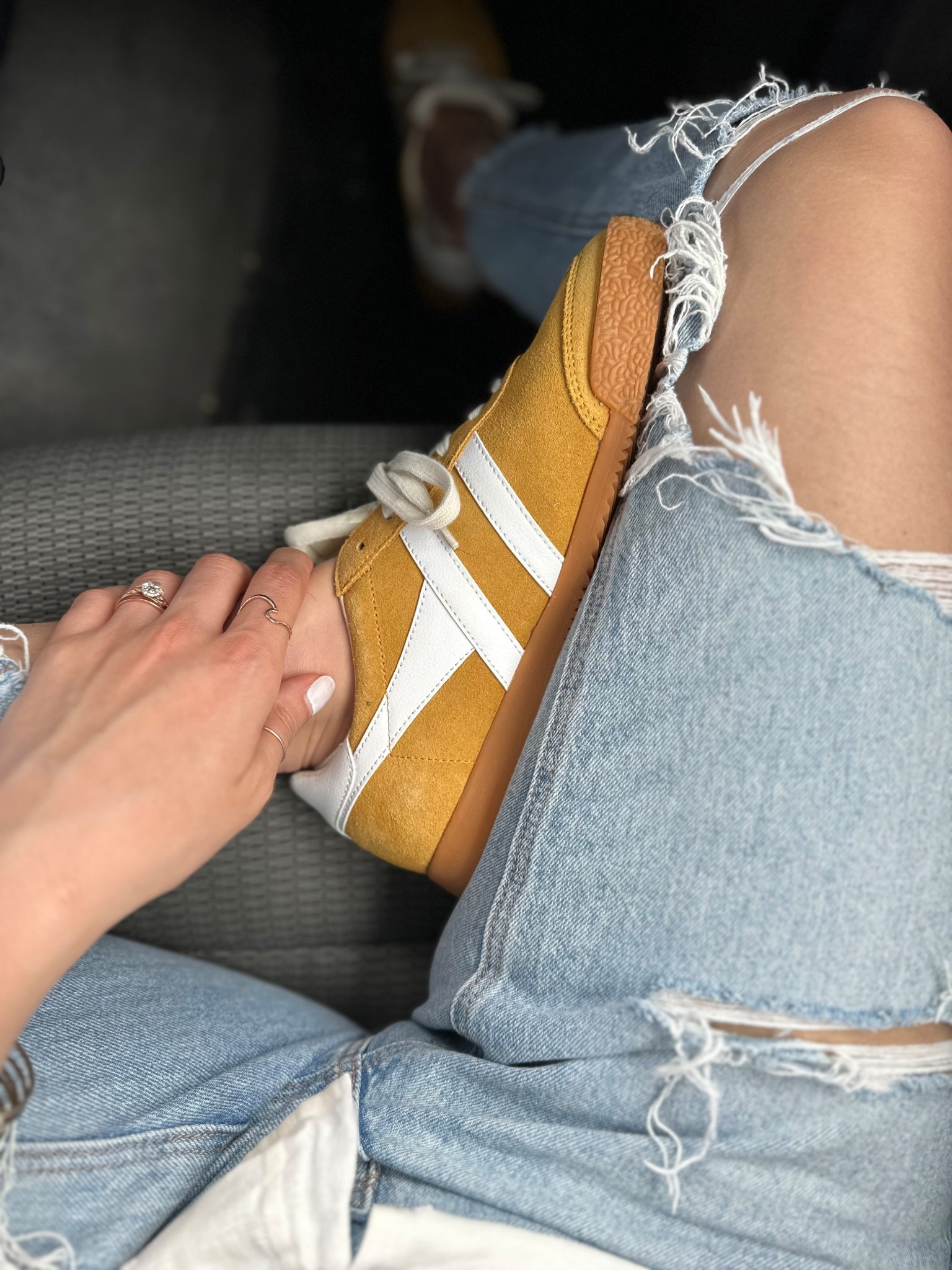 Run tts | Wearing a size 9 
Fave sneakers, have them in black too, bought those a half size up for my swollen precious feet and wore them to work for most of my pregnancy.
This color is so fun for spring and summer 😍

Note: some Anthro links are showing an incorrect price. These are $110 or less depending on the site (not $820 😳). You can find a bunch on Poshmark too!

#LTKSummerEdit #LTKShoeCrush