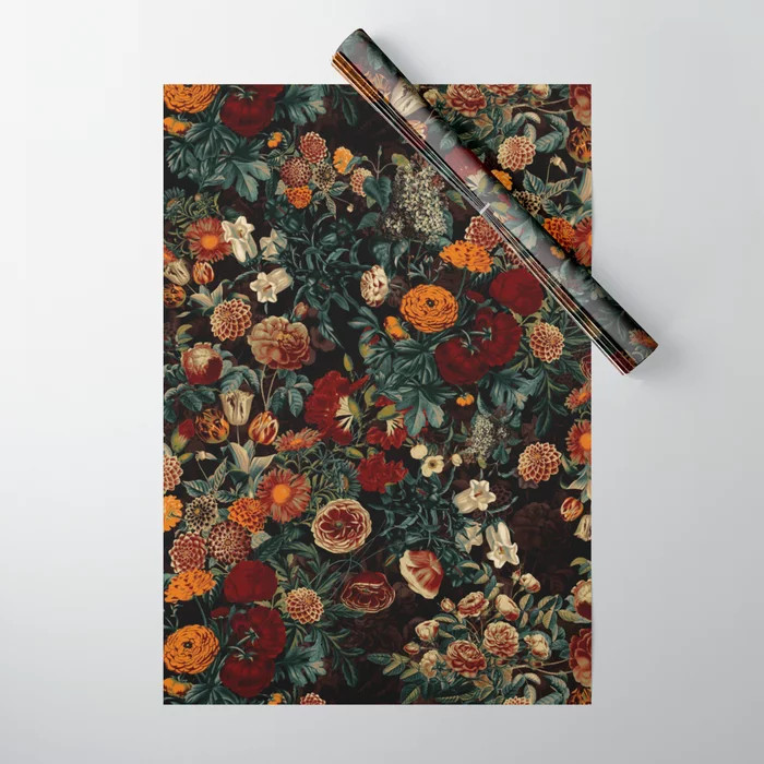 EXOTIC GARDEN - NIGHT XXI Wrapping Paper | Society6