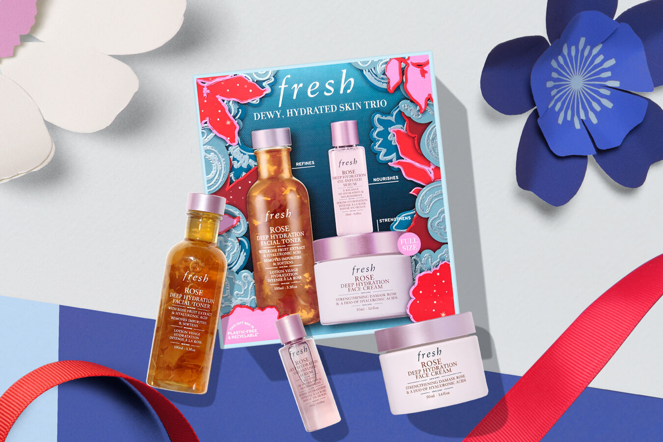 Dewy & Hydrated Skin Trio Skincare Set | Fresh US