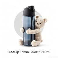 Owala FreeSip Tritan Drinks Bottle with Popper and Built-in Straw, 740ml | AliExpress (US)