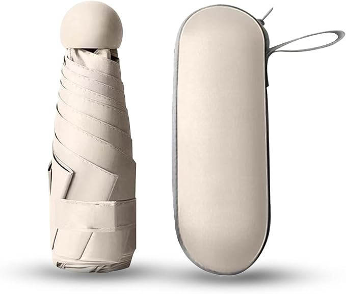 Small Mini Umbrella with Case Light Compact Design Perfect for Travel Lightweight Portable Outdoo... | Amazon (US)