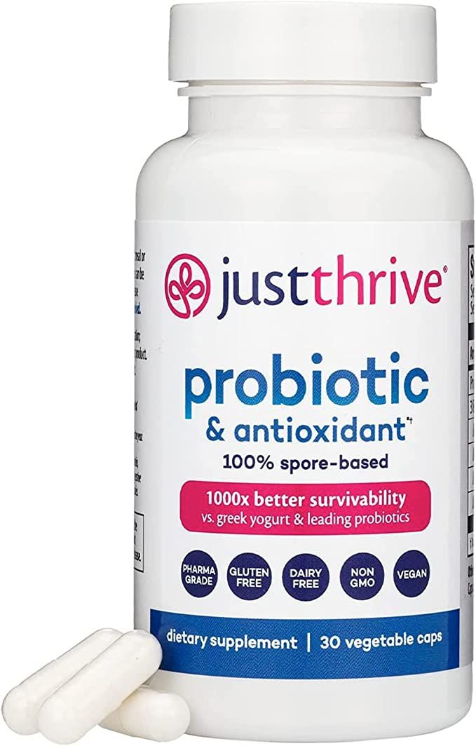 Just Thrive Probiotic & Antioxidant Supplement - Probiotics for Women, Men, and Kids - 30 Capsule... | Amazon (US)