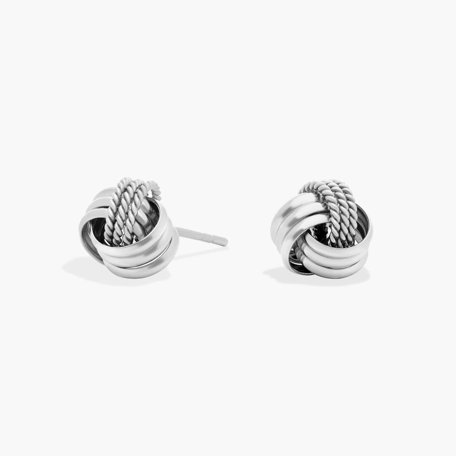 Interlaced Love Knot Earrings in Italian Sterling Silver | Blue Nile