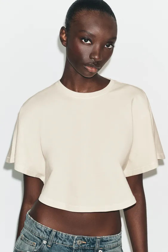 WASHED EFFECT CAPE TOP | Zara US