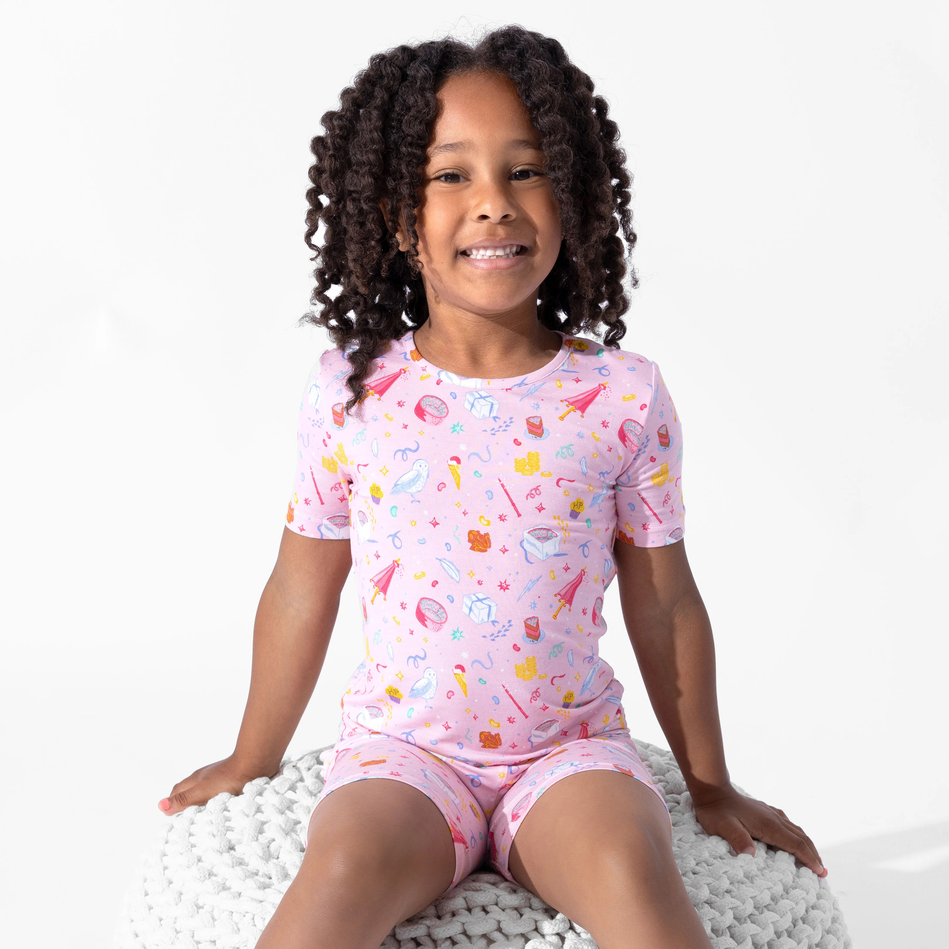 Happee Birthdae Harry Bamboo Kids Pajama Short Set | Bellabu Bear