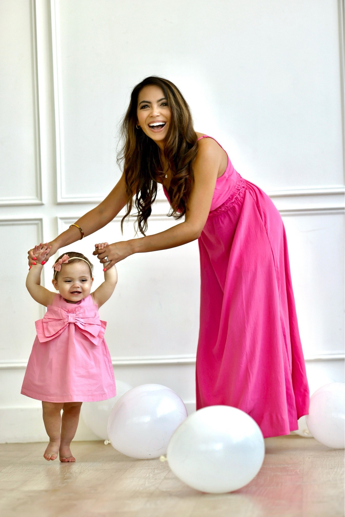 Baby girl’s dress is from Zara 
Mine is from Target 
Pink dress
Barbie pink 
Summer dress


#LTKbaby #LTKfamily #LTKstyletip