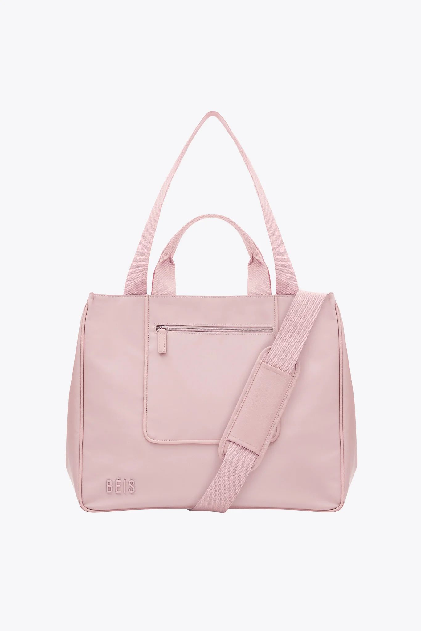 BÉIS 'The East To West Tote' in Atlas Pink - Pink Recycled Carry-On Travel Tote Bag | BÉIS Travel