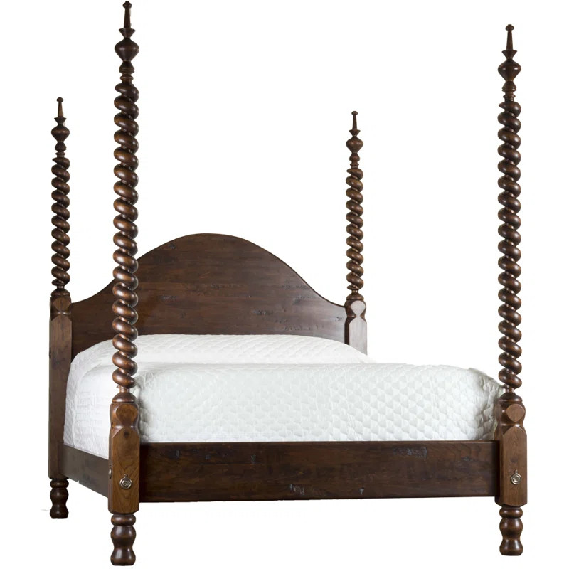 Barley Solid Wood Four Poster Standard Bed | Wayfair Professional