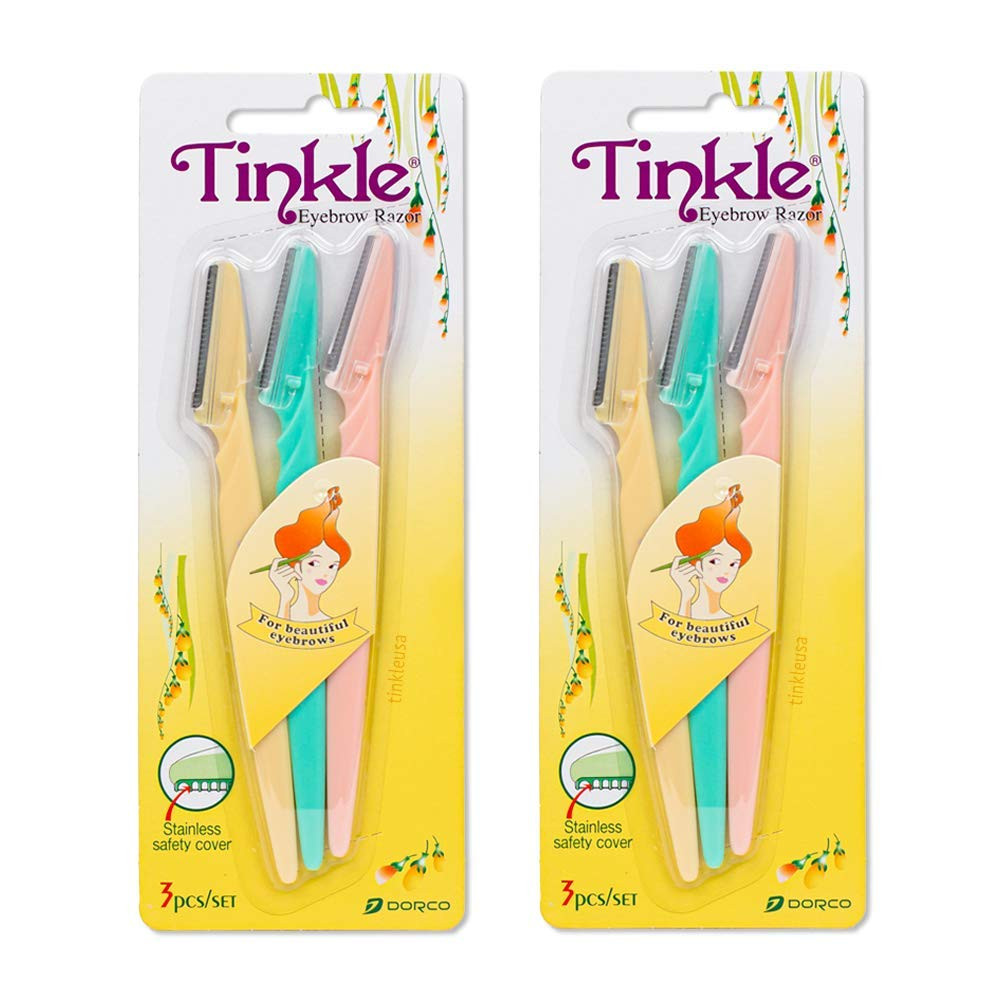 Tinkle Dermaplaning Tool 6ct, Dermaplane Razor for Women, Safe and Easy Peach Fuzz Remover, Eyebr... | Amazon (US)