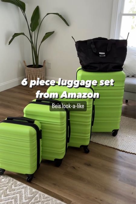 This 6 piece luggage set from Amazon is amazing and comes in so many colors. Get more for your $$ when they look just like Beis luggage. Black Friday deal Black Friday sale Christmas gift idea 

#LTKtravel #LTKunder100 #LTKunder50