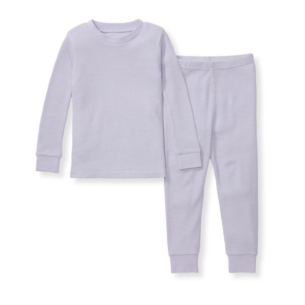 Honeysoft™ Waffle Thermal Pajamas - Flowering Lilac | Burts Bees Baby