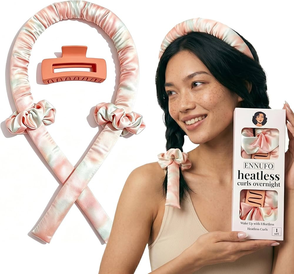 Heatless Curls Overnight Hair Curler, Soft Blowout Rods to Sleep in, No Heat Rollers for Long, Sh... | Amazon (US)