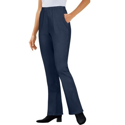 Woman Within Tall Bootcut Fineline Denim Jean - 38 T, Navy | Target