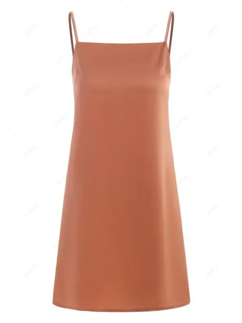 Cami Cowl Back Mini Dress - Light Orange L | ZAFUL (Global)